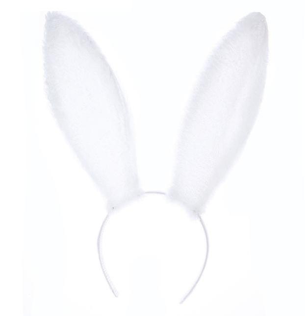 Bunny Ears Headband Black And White Rabbit Ear Hair Hoop