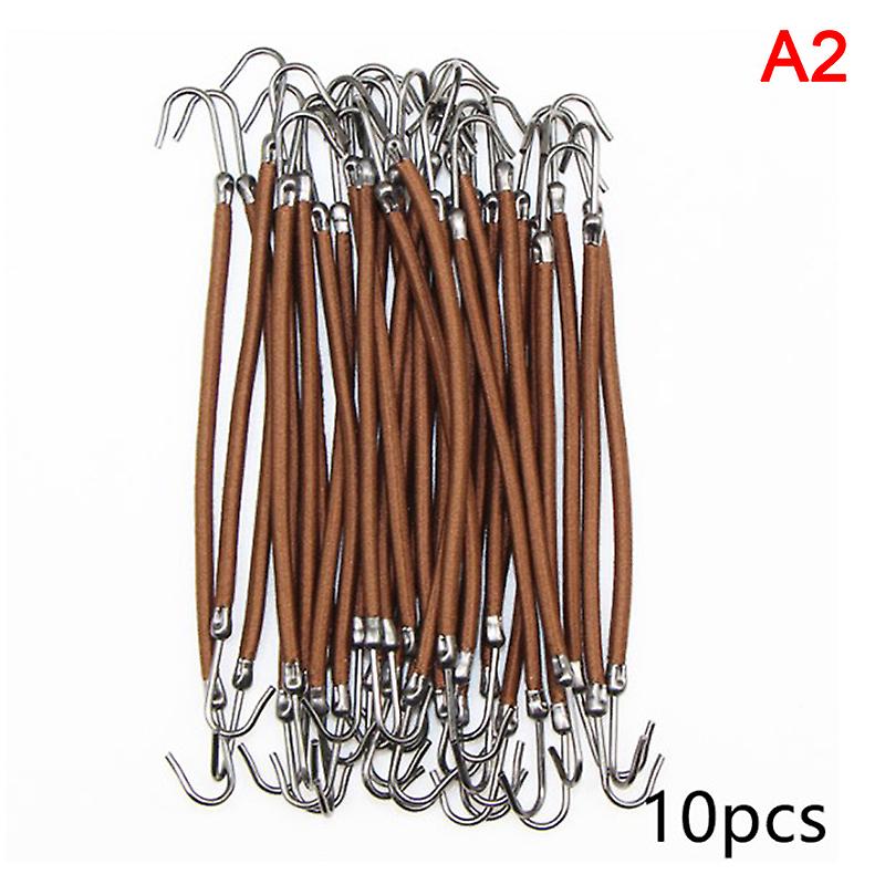 10pcs Ponytail Rubber Elastic Hook Hair Bands For Women Gum Hooks