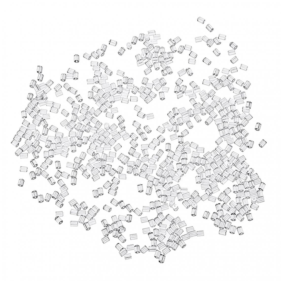 1000pcs Clear Rubber Safety Back Earring For Plastic Crafts 3x3mm
