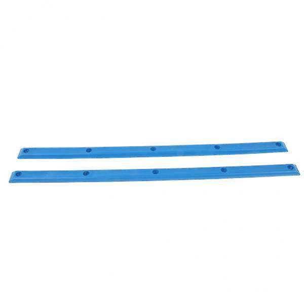 2x1 Pair Longboard Skateboard Rails With Mounting Screws Outdoor Sports Part Blue