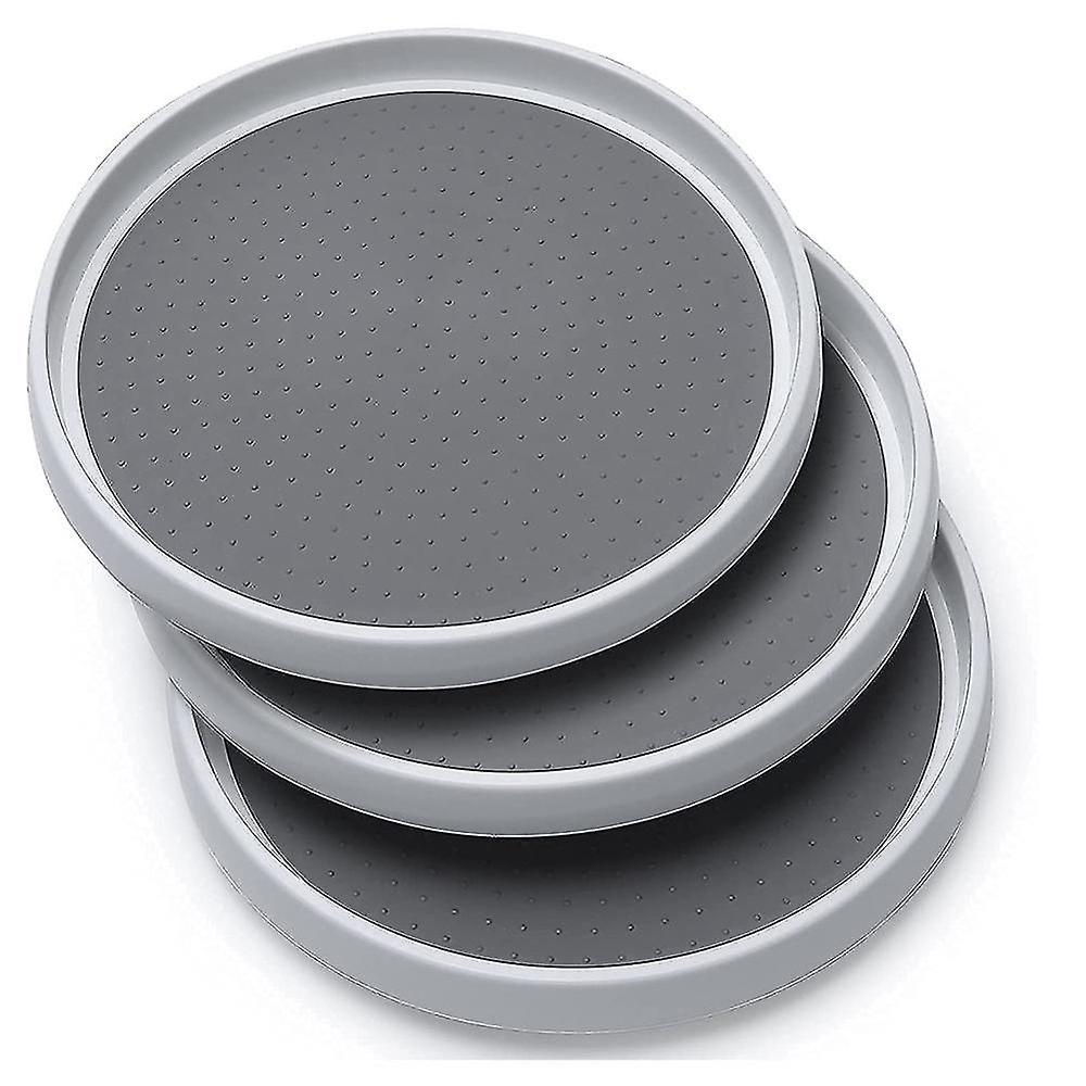 3 Pack Non Skid Lazy Turntable Display Stand, 10-inch Rotating Spice Rack Spinning Organizer For Ca