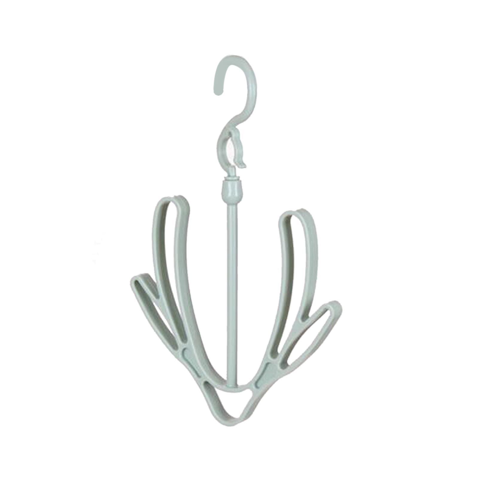 Shoes Drying Accessory PP 360° Rotatable Windproof Connectable Shoes Storage Hanger for Scarves HatsGreen