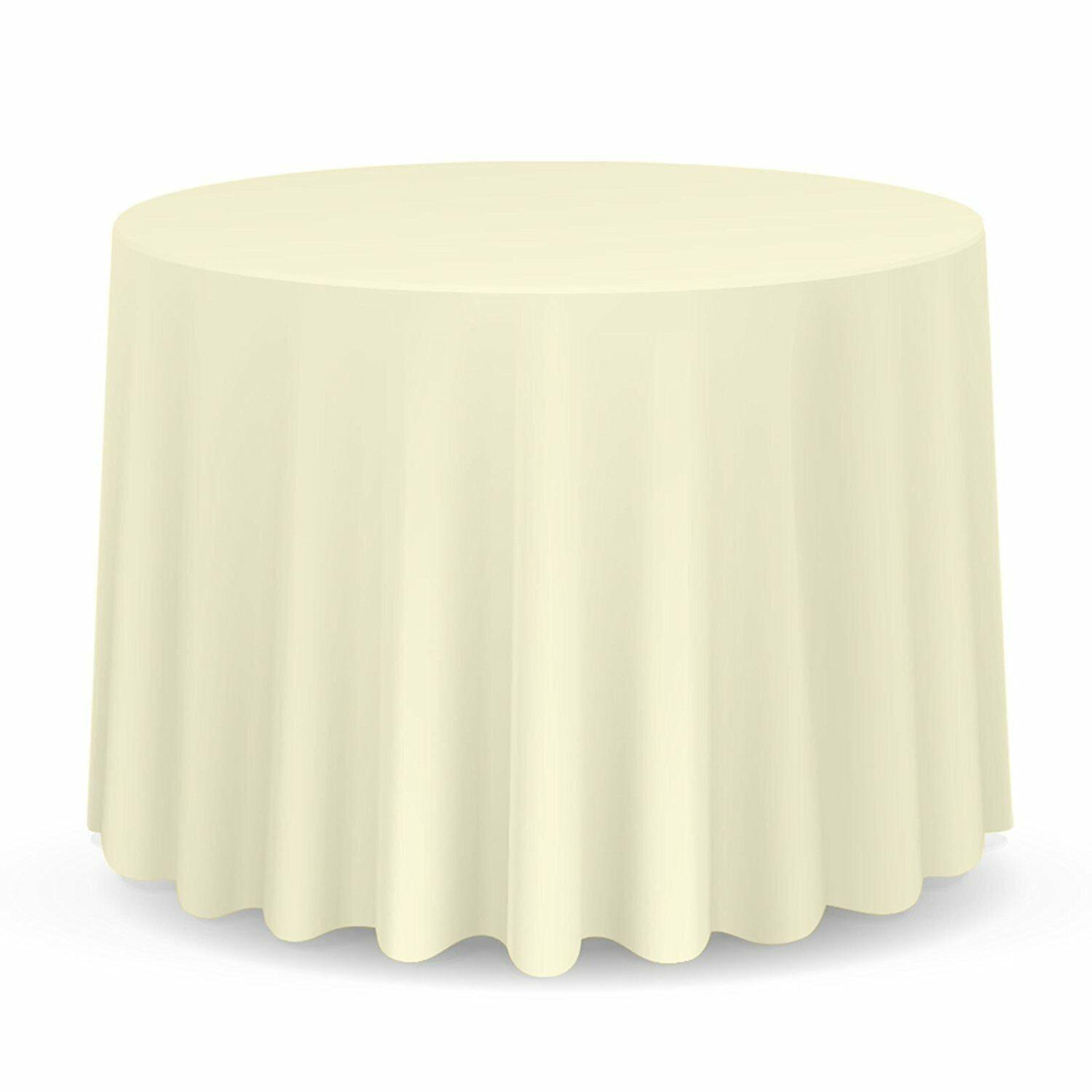 Ivory Round Tablecloth