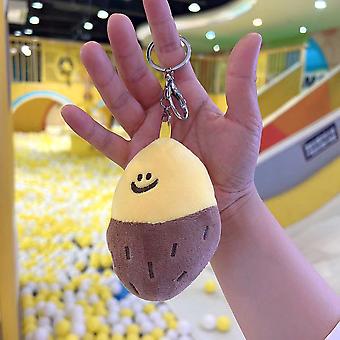 Small Sweet Potato Doll Pendant Keyrings Multi-Purpose Keyrings Bag Pendant Gift for Birthday Christmas