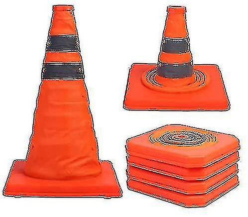 15.5 Inch Collapsible Traffic Cones Multi Purpose Pop Up Reflective Safety Cone (1pack ) TY