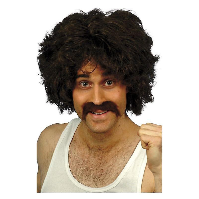 Retro Wig & Tash