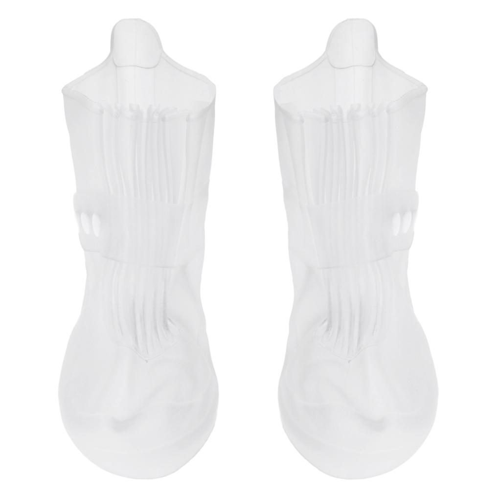 Enfants Hommes Femmes Réutilisable Imperméable à l’eau Housse de chaussure Surchaussures Clear Taille 1