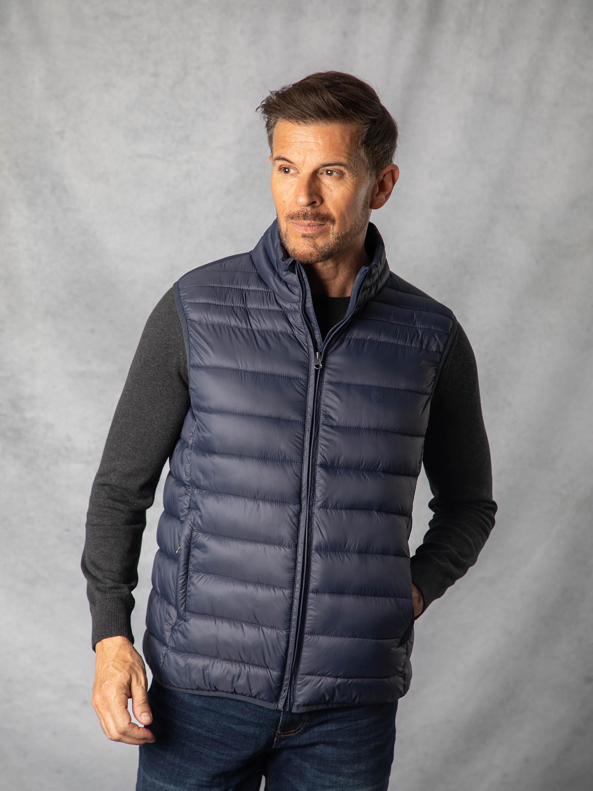 Lightweight Padded Gilet in Navy