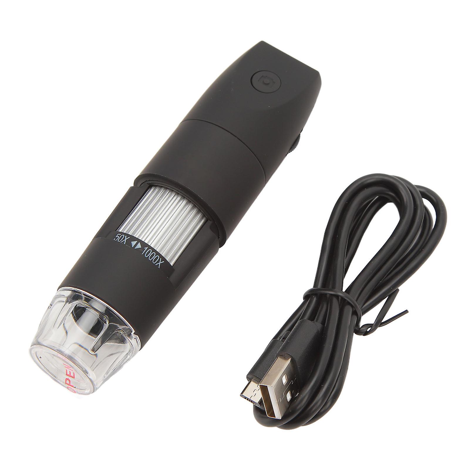 1000X Wireless Digital Microscope - Portable USB Handheld with LED Lights & App Support