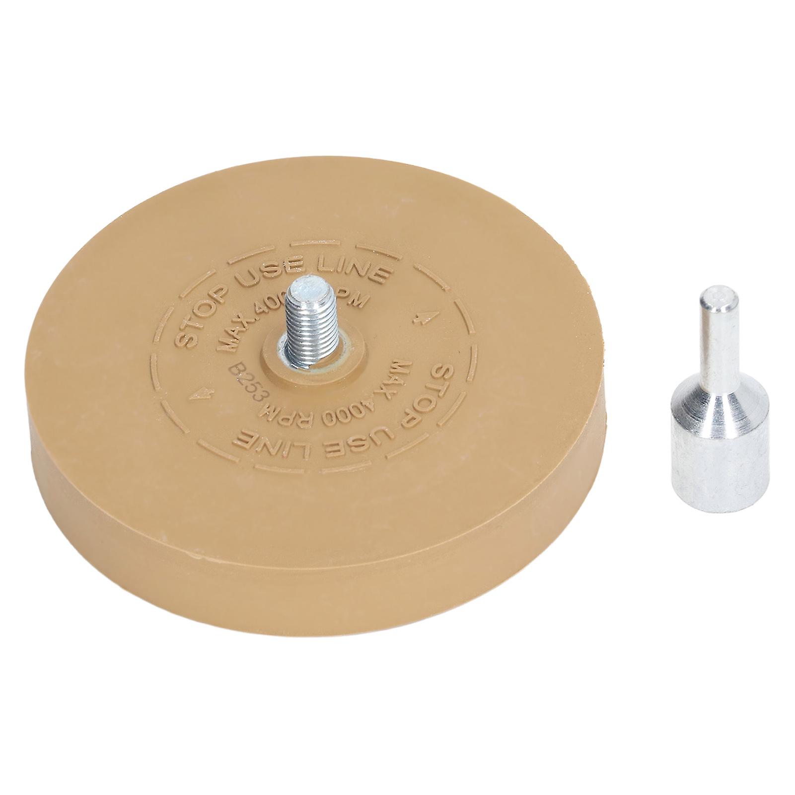 3.5in Rubber Eraser Wheel Pneumatic Adhesive Remover for Decal Graphics 4000RPM