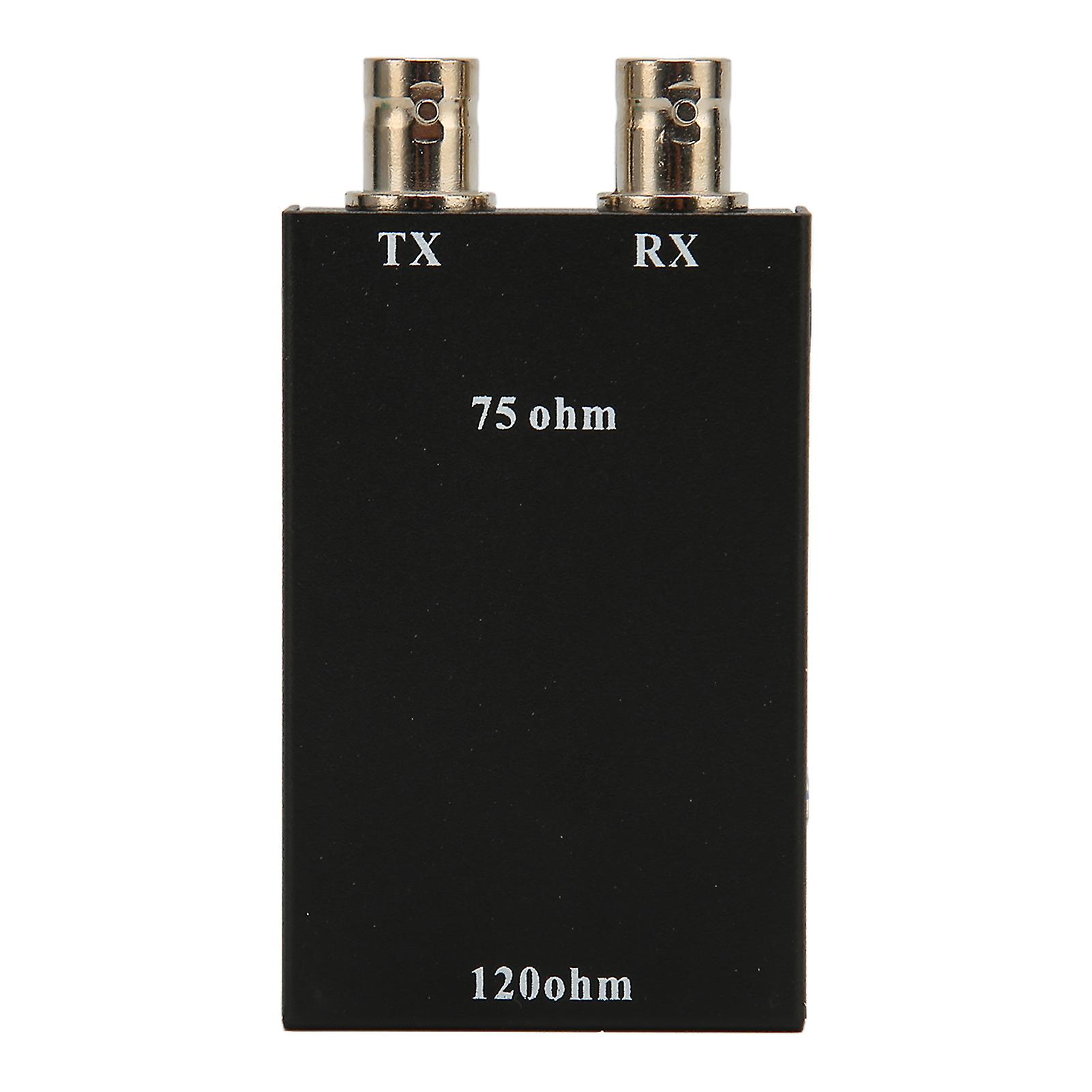 75ohm BNC to 12ohm RJ45 Ethernet Adapter Heat Dissipation G.703 Balanced to Unbalanced Converter 