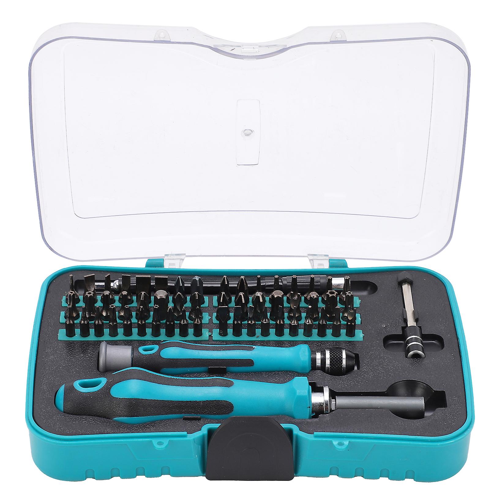 Conjunto de parafusos de catraca 57Pcs - Bits de chave com alça de soquete, ferramentas manuais de hardware para reparo
