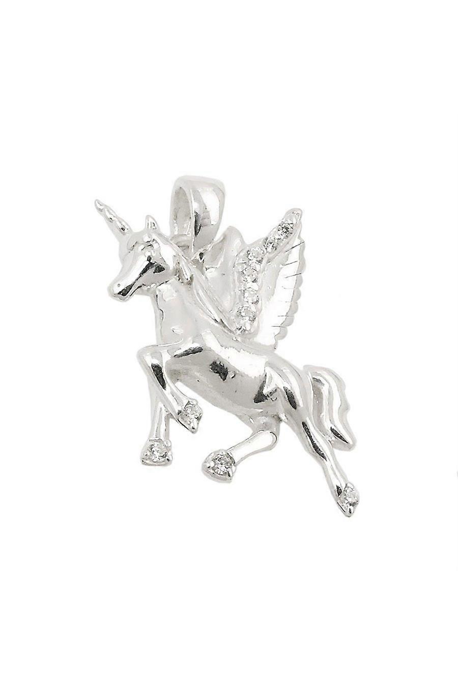Pendant Winged Horses Unicorn Silver 925 - Gl93812