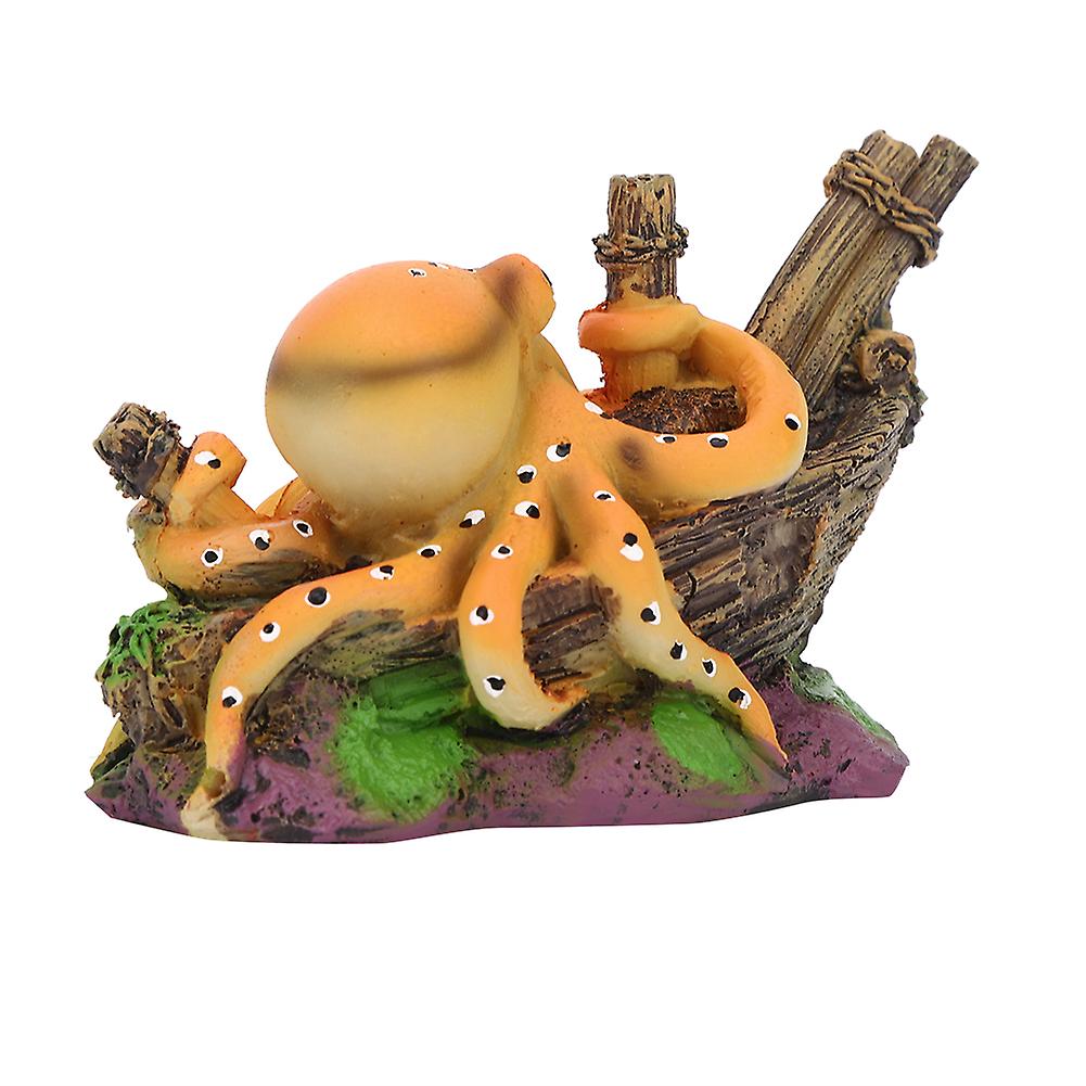 Artificial Octopus Hideout Resin Decor for Aquarium Landscaping
