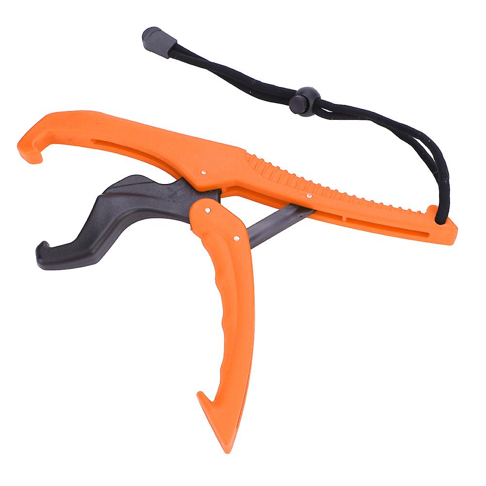 ABS Fishing Pliers with Adjustable Rope (Orange, L)