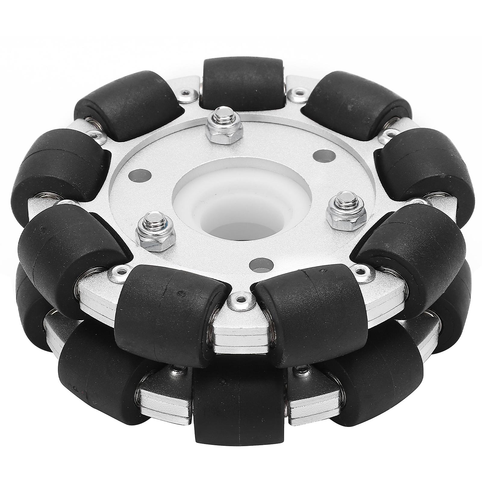 100mm Double Aluminum 100mm Omni Wheel Loading 30KG for Platform Robotic Kit 14054