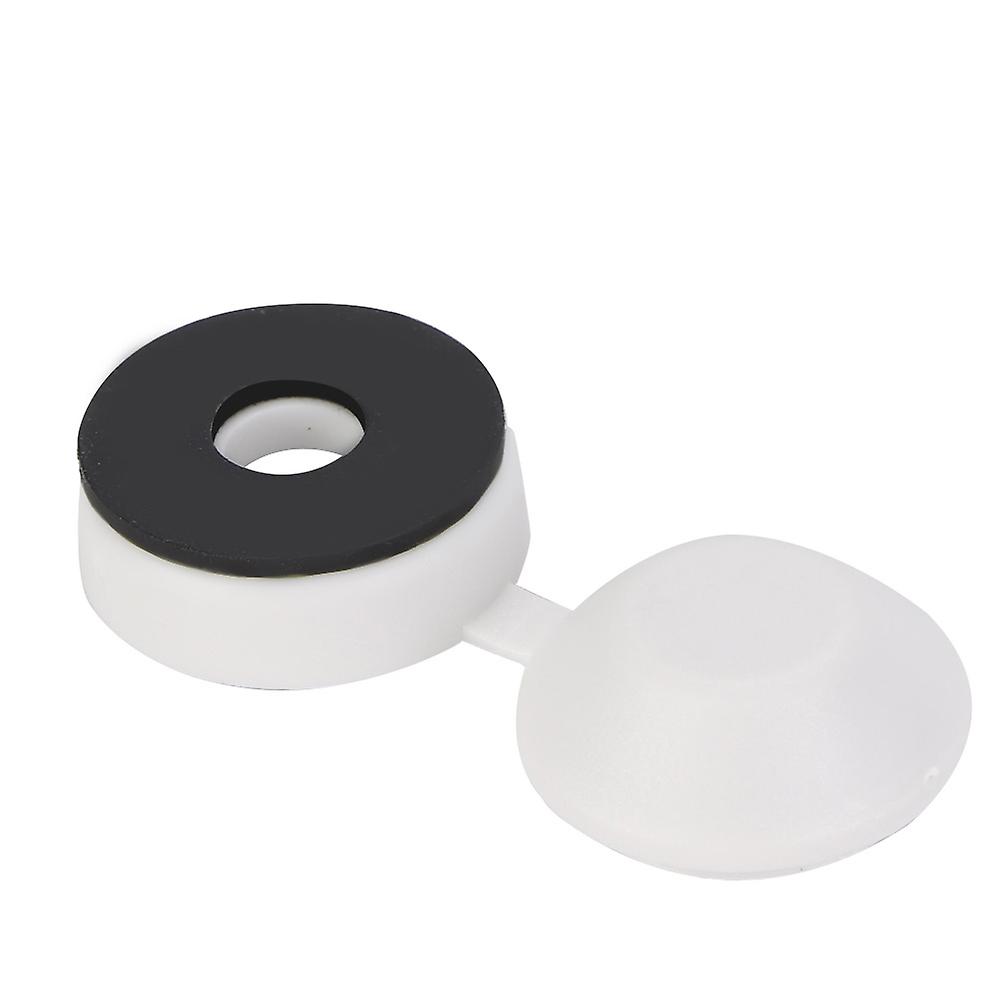 100Pcs Arc Screw Covers Waterproof PP Screw Shield Cap Lid(White)