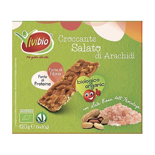 Crunchy salty peanut 4 bars of 30g