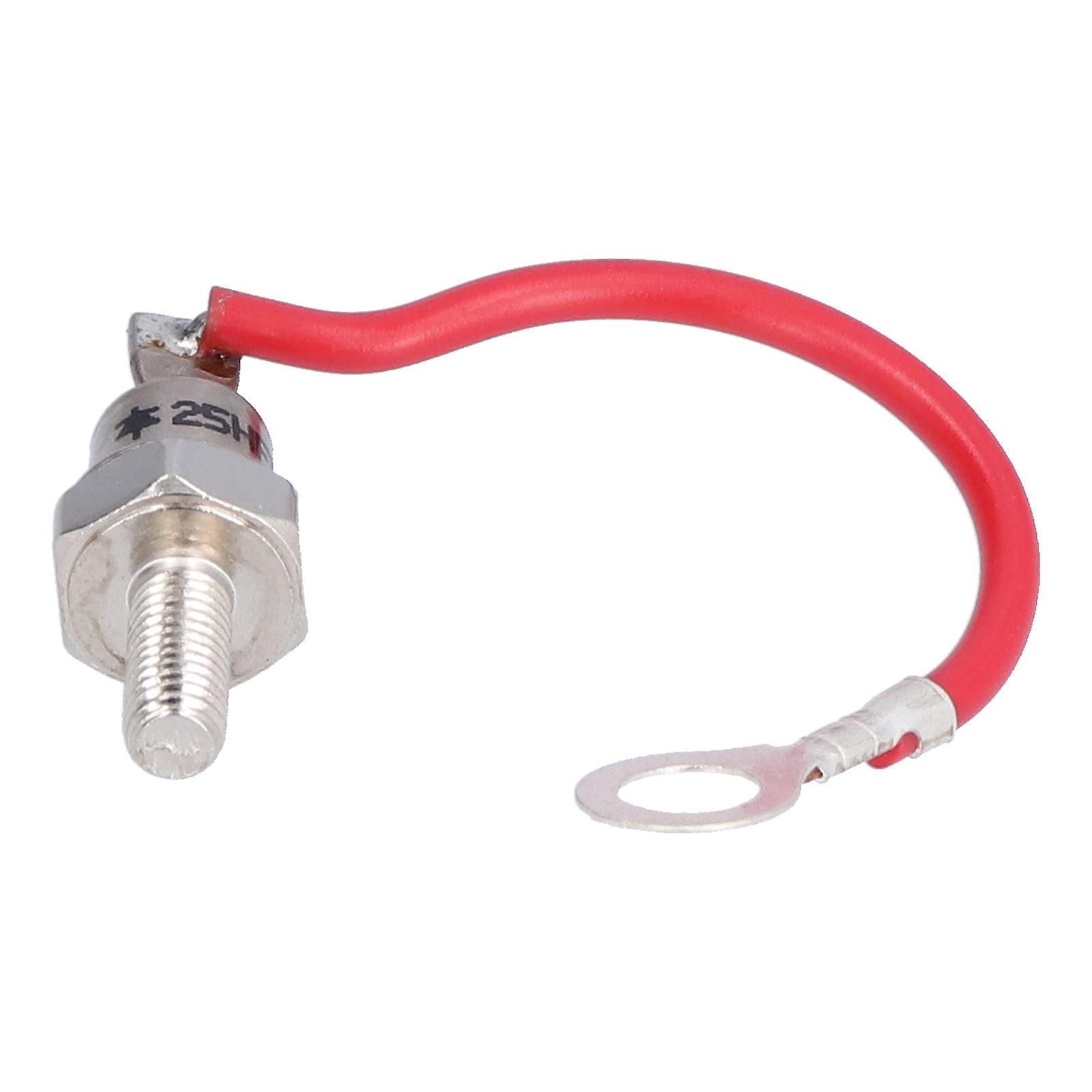 Qukaim Power Stud Rectifier Diode Forward Power Rectifier Diode Module, 25A 1200V Spiral Type Stud Rectifying Diode, Electronic Components, 25HFR120