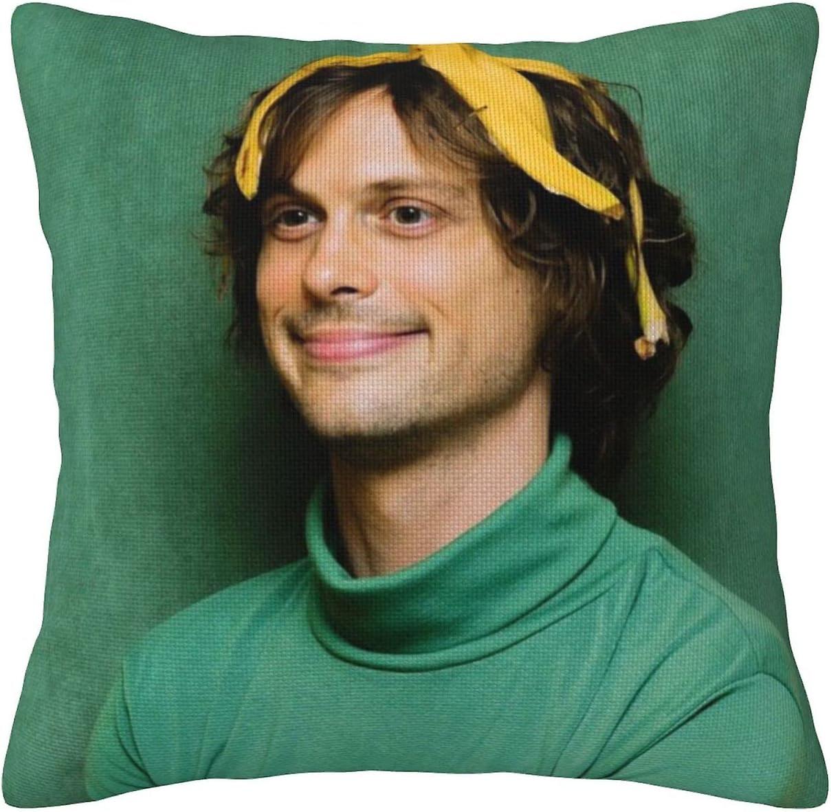 Matthew Actor Gray Gubler Linen Decorative Throw Pillow Pillowcases Square Cushion Case Floor Pillowcases, Sofa Cushions, Cushion Covers -[A5058]