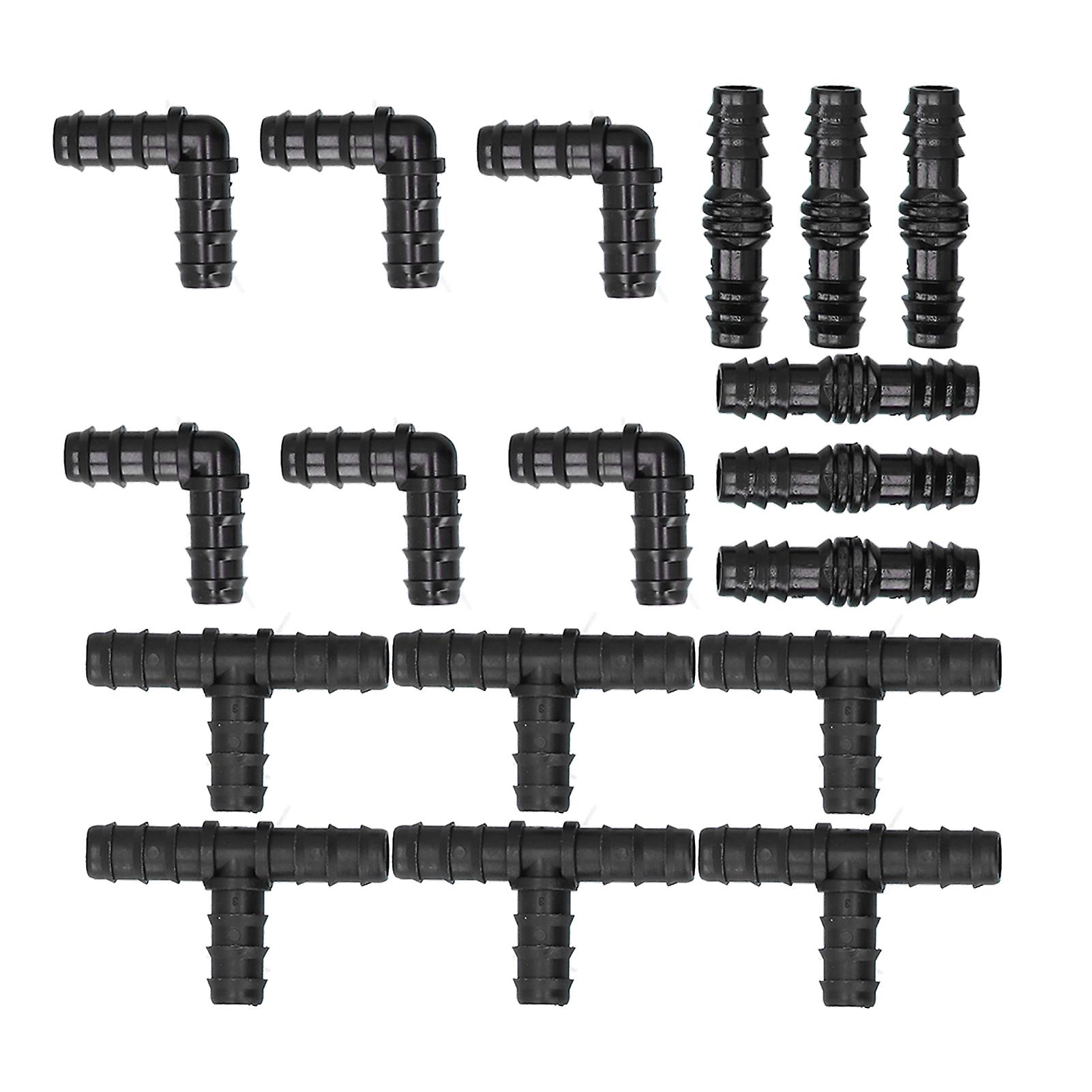 18Pcs/Set Hose Connector Drip Irrigation System Garden 1/2 Hose Drip Irrigation Accessories