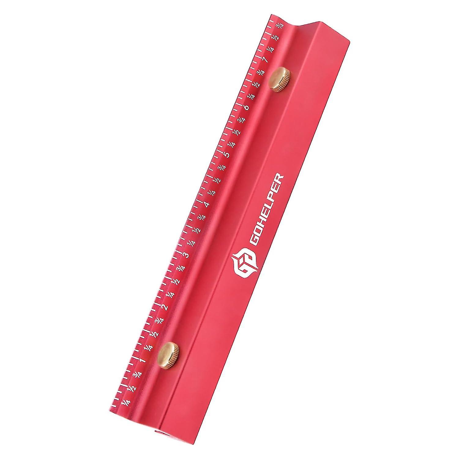 8 Inch Removable Carpenter Framing Square Fence with Edge Marking Ruler, Anodized Solid Aluminum All
