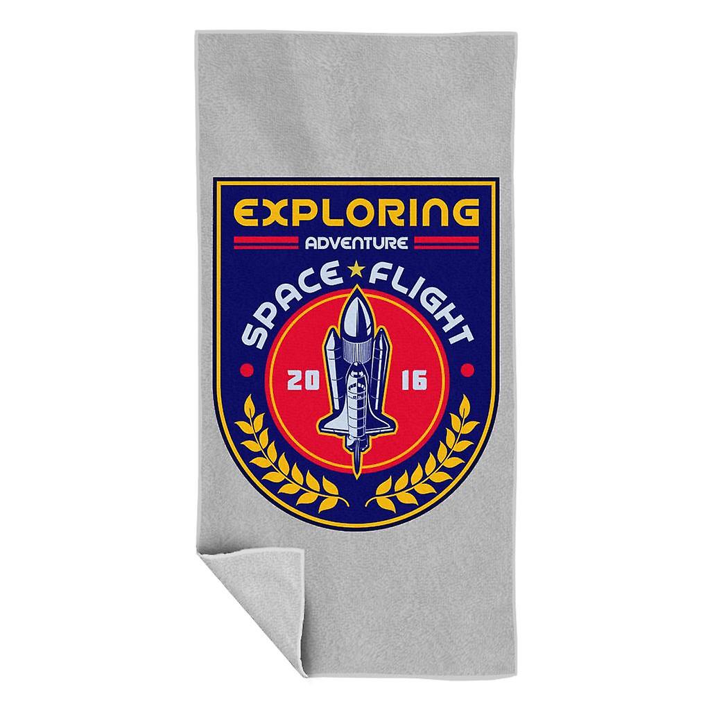 NASA Exploring Adventure Space Flight Beach Towel