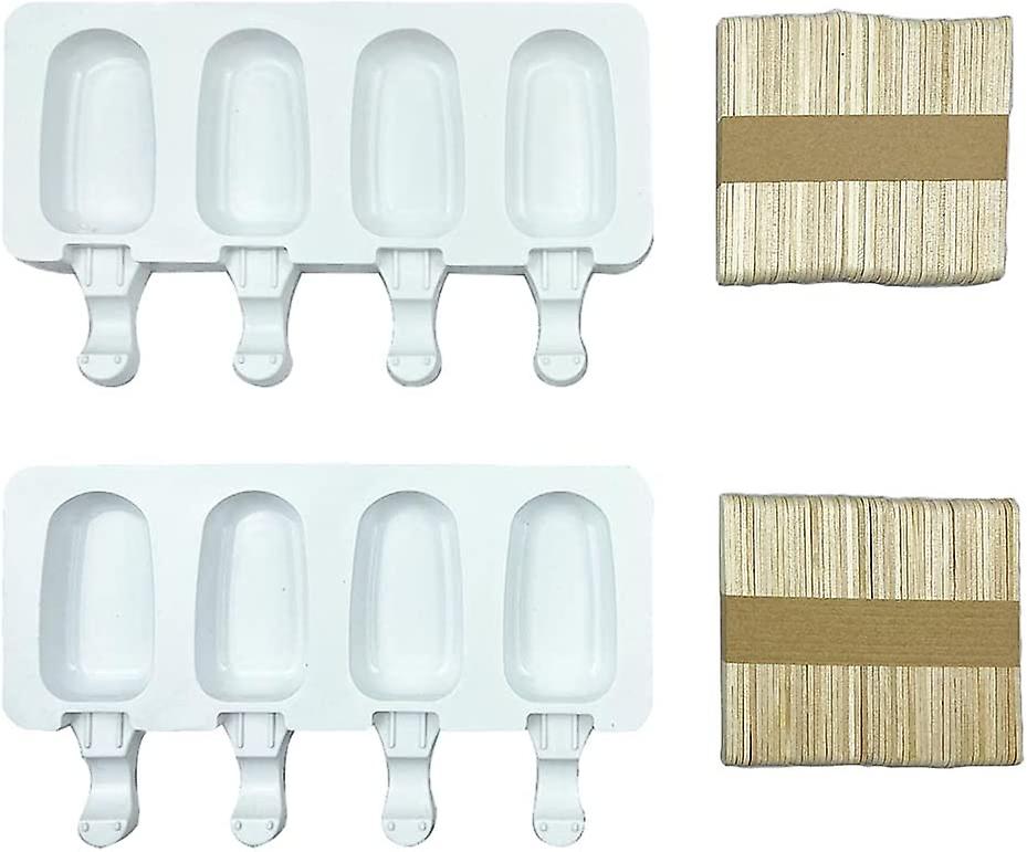 Eiscreme-Form, 2pcs Magnum Cake Mold, Eiscreme-Formen, Silikon-Eiscreme-Form, Eiscreme