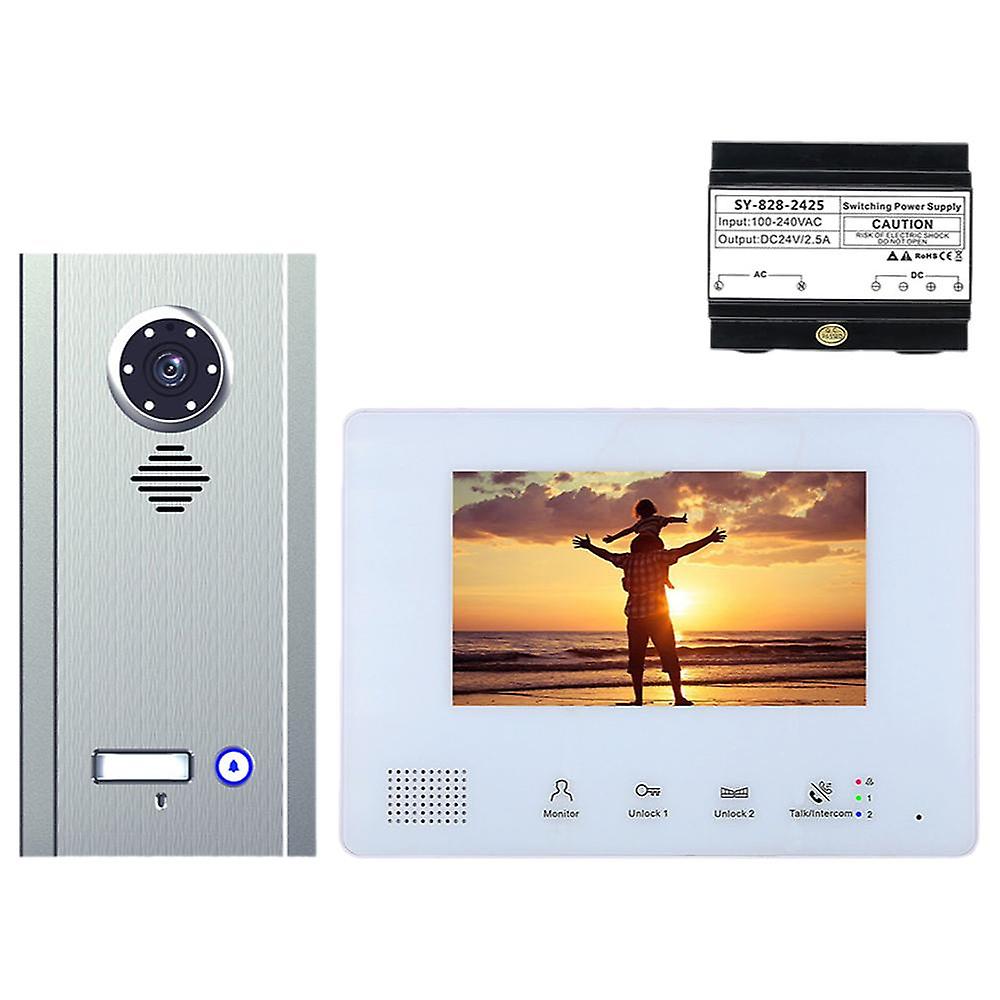 7 Inch BUS 2 Wire Video Door Phone Doorbell Intercom Kit + Monitor Night Vision