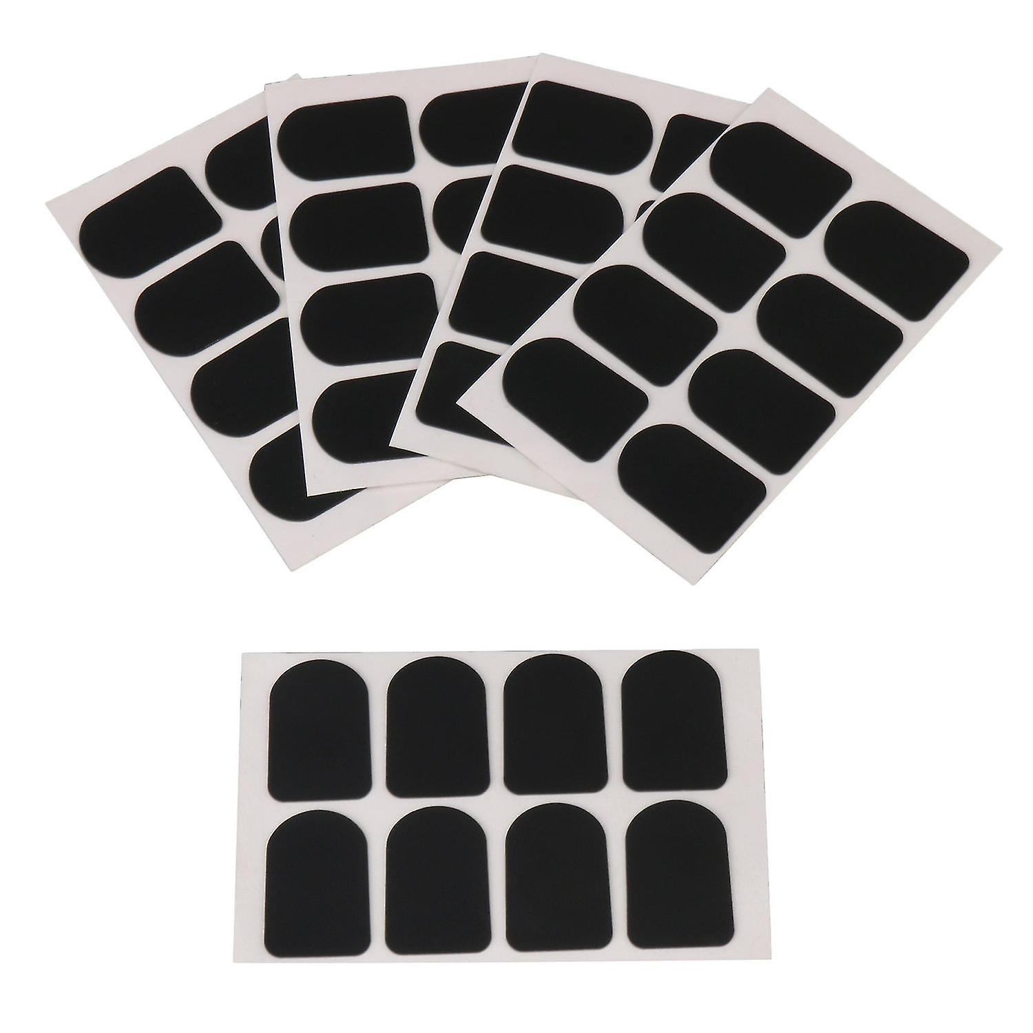 For 40pcs 0.8mm Type 2 Black Trapezoid Shape Mouthpiece Patches Pads WS3883