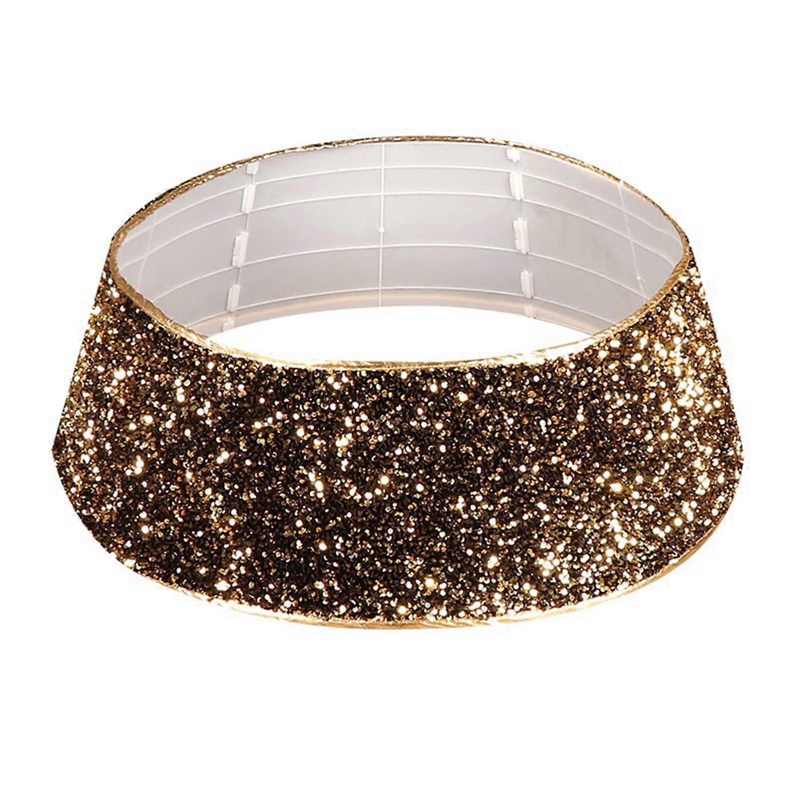  Paillettes Glitter Albero di Natale Base Colletto intorno Gonna Decorativa Natale Decor