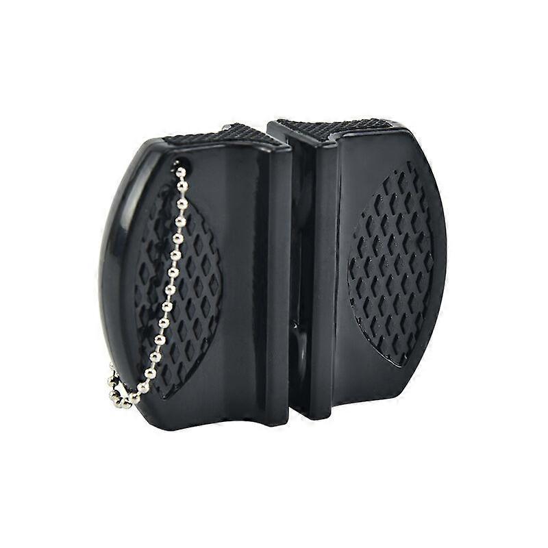 Manual Knife Sharpener, Mini Portable Knife Sharpener(Black)