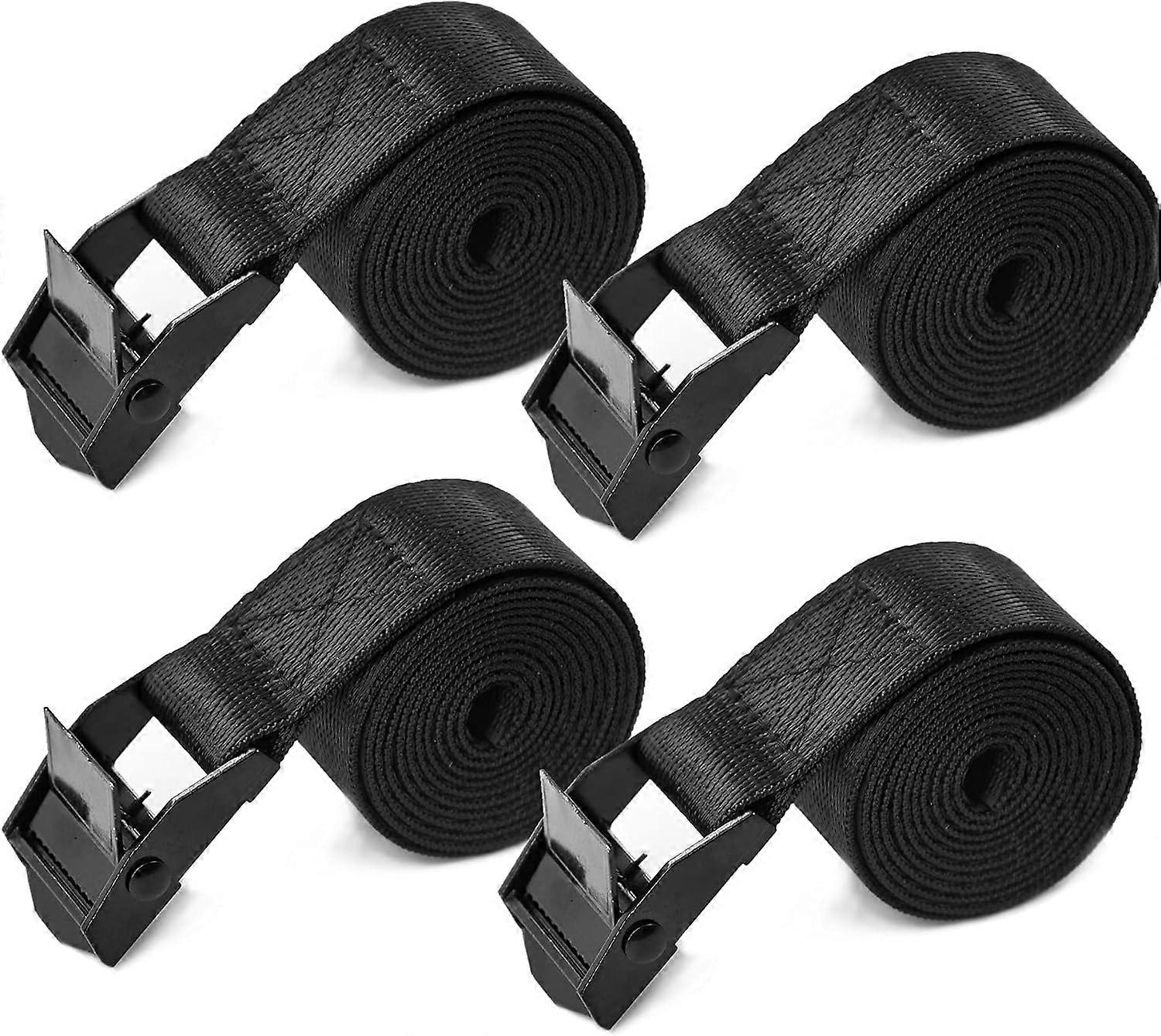 4-piece set of tie straps, 2.5CM * 1M, heavy-duty tie straps with adj