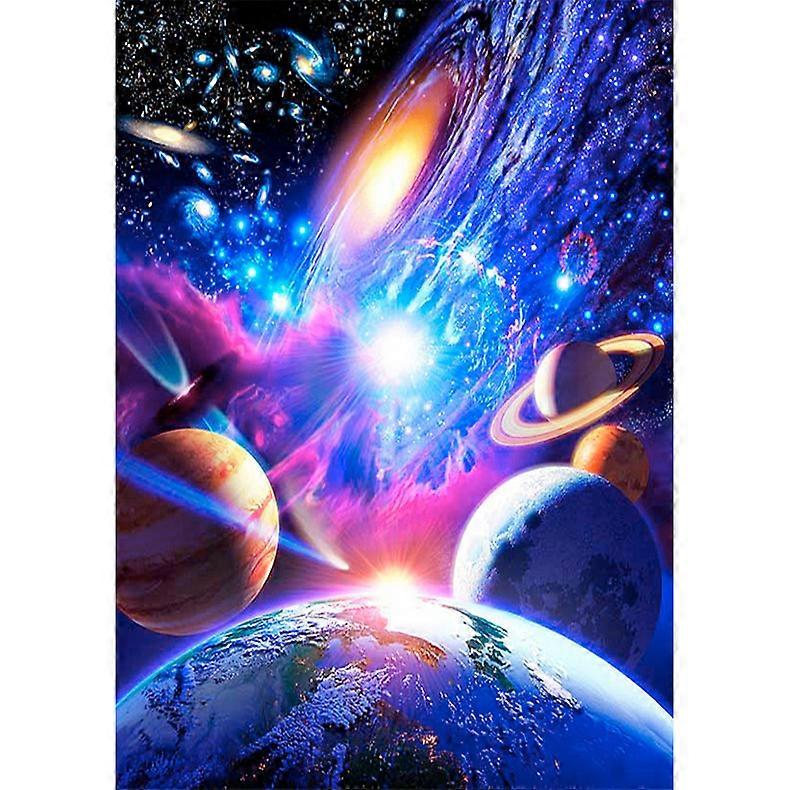 5d Diy Diamond Painting Planet Space Interstellar (1pcs)