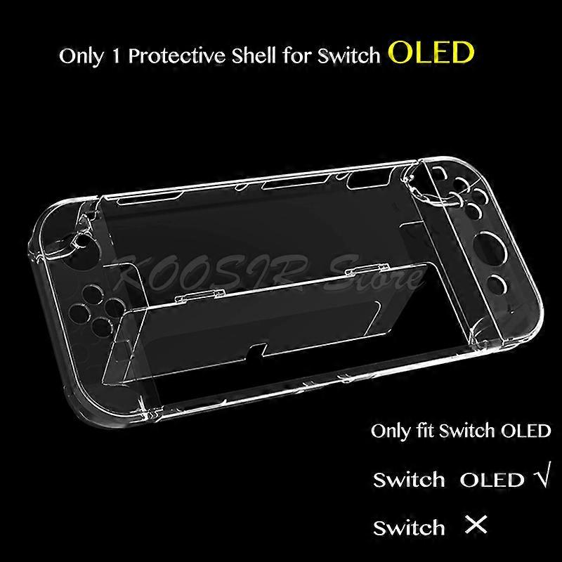 Nintend Switch Oled Covers Storage Bag Case Eva Screen Protector Clear Shell Silicone Caps For Nintendo Switch Oled Accessories