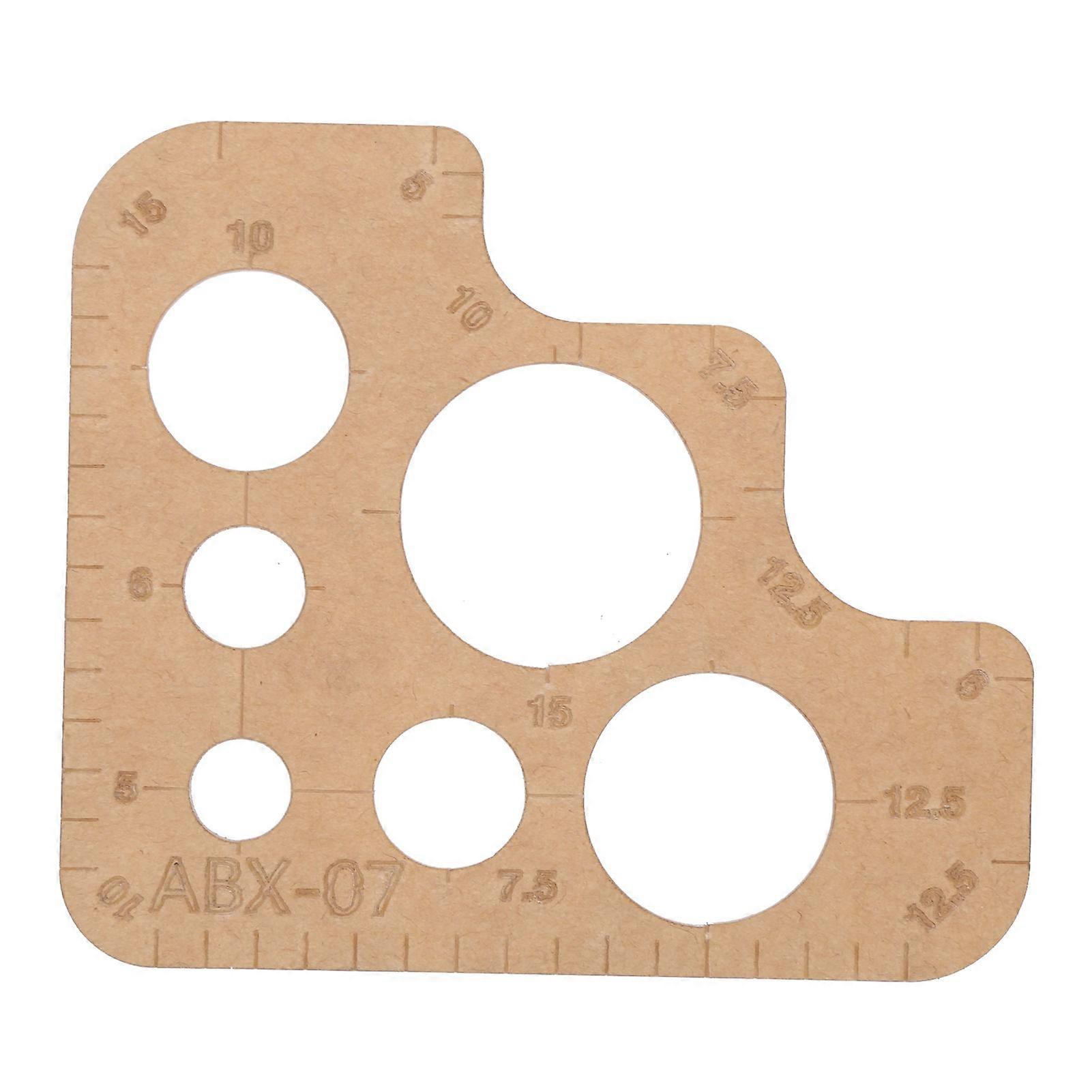 Acrylic Template DIY Transparent Round Ruler Stencil Cutting Tools with Protective Layer for Handicraft Gift