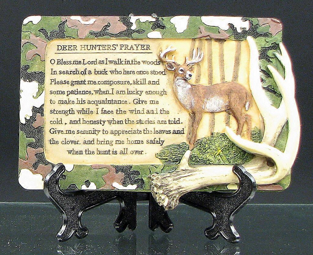 Deer Hunters Prayer PlaqueNEW5