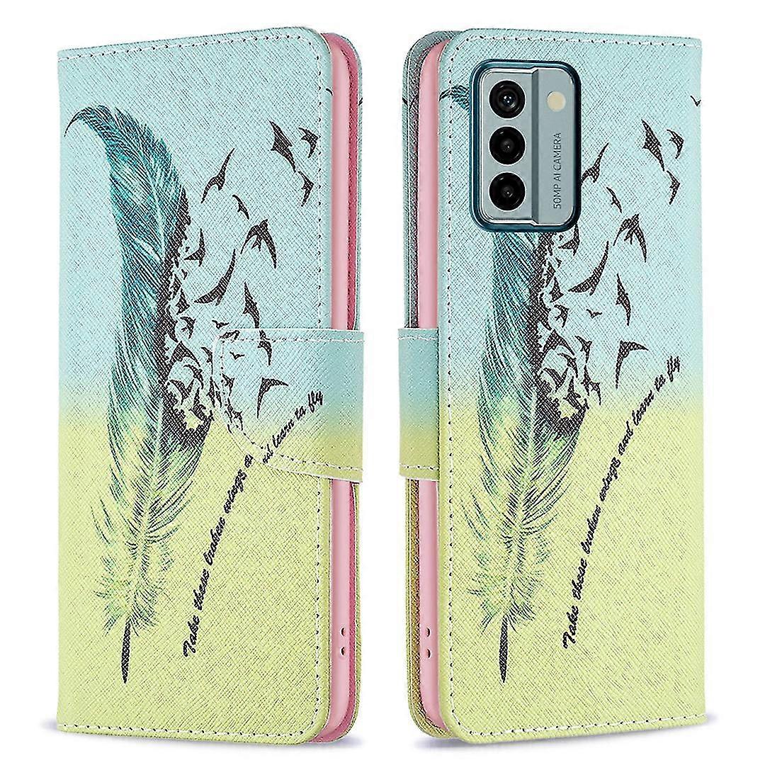 For Nokia G22 Pattern Printing Phone Case Anti-drop PU Leather Wallet Stand Cover