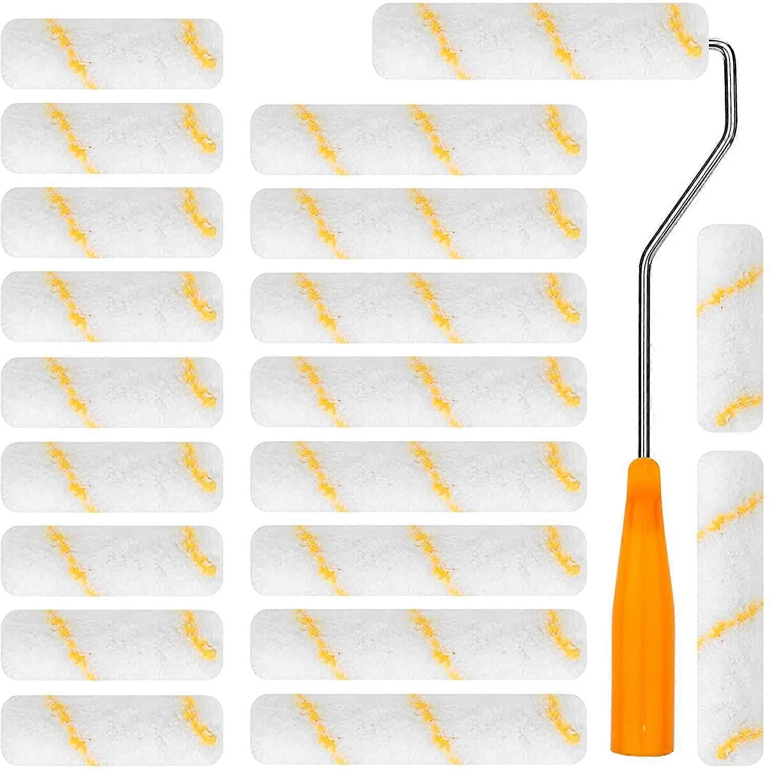 Farbroller, 10 Stück 10cm Farbroller und 10 Stück 15cm Farbroller, Mini