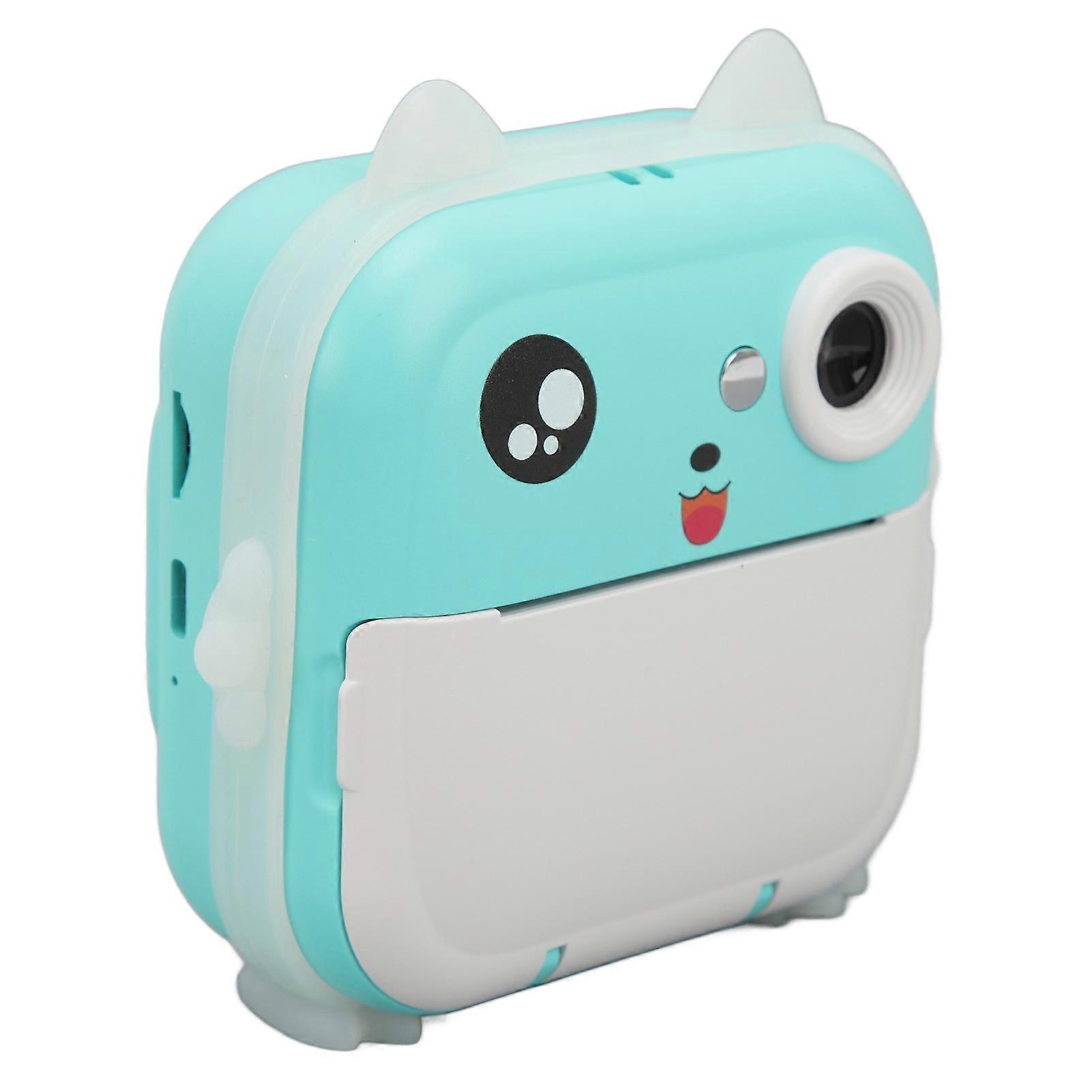Children's Instant Camera with Cute Print, 24MP Multi Zoom, Digital Mini Camera in Blue