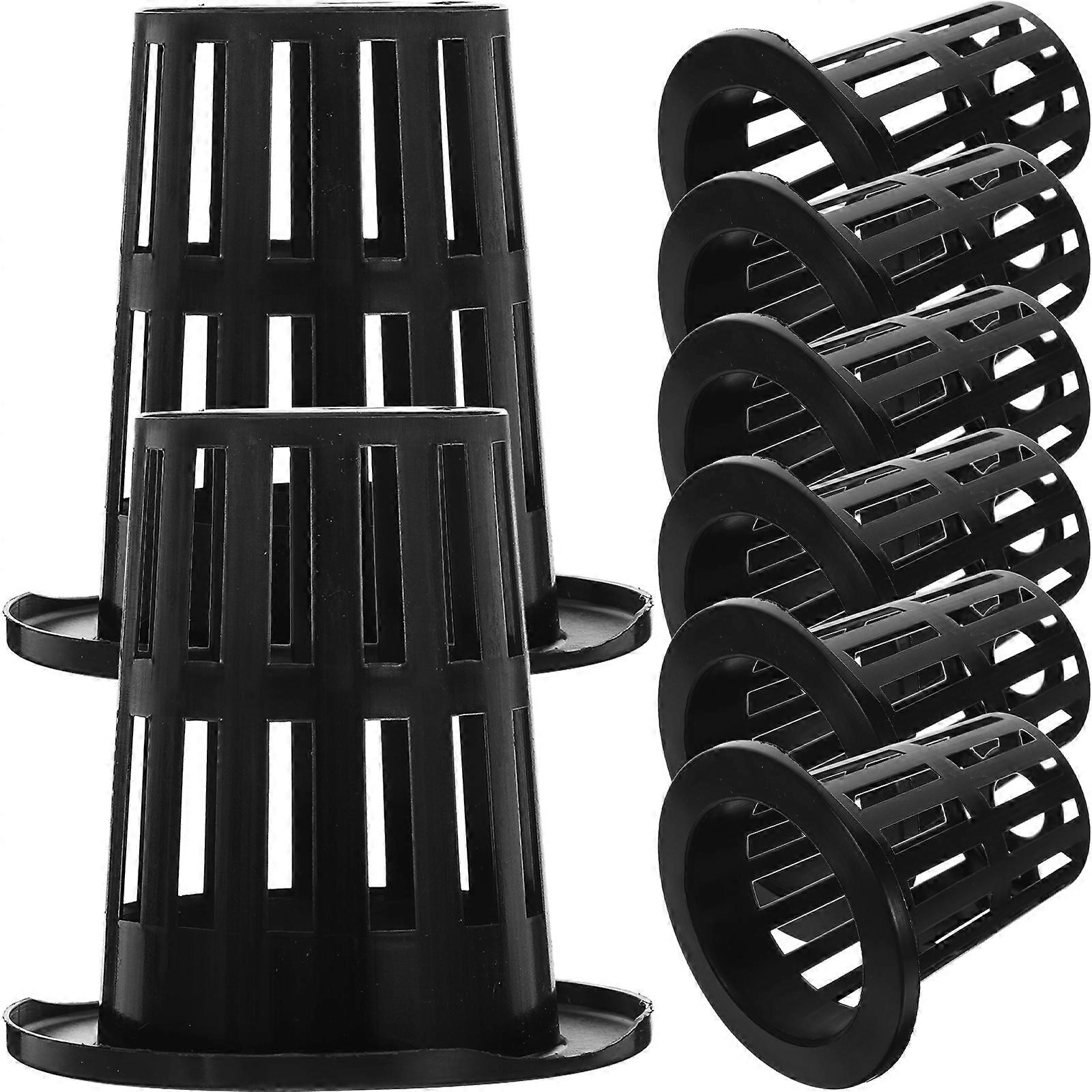 50Pcs Hydroponic Net Pots Baskets for Hydroponics Slotted Mesh Net Cups Reusable Plastic Net Pots