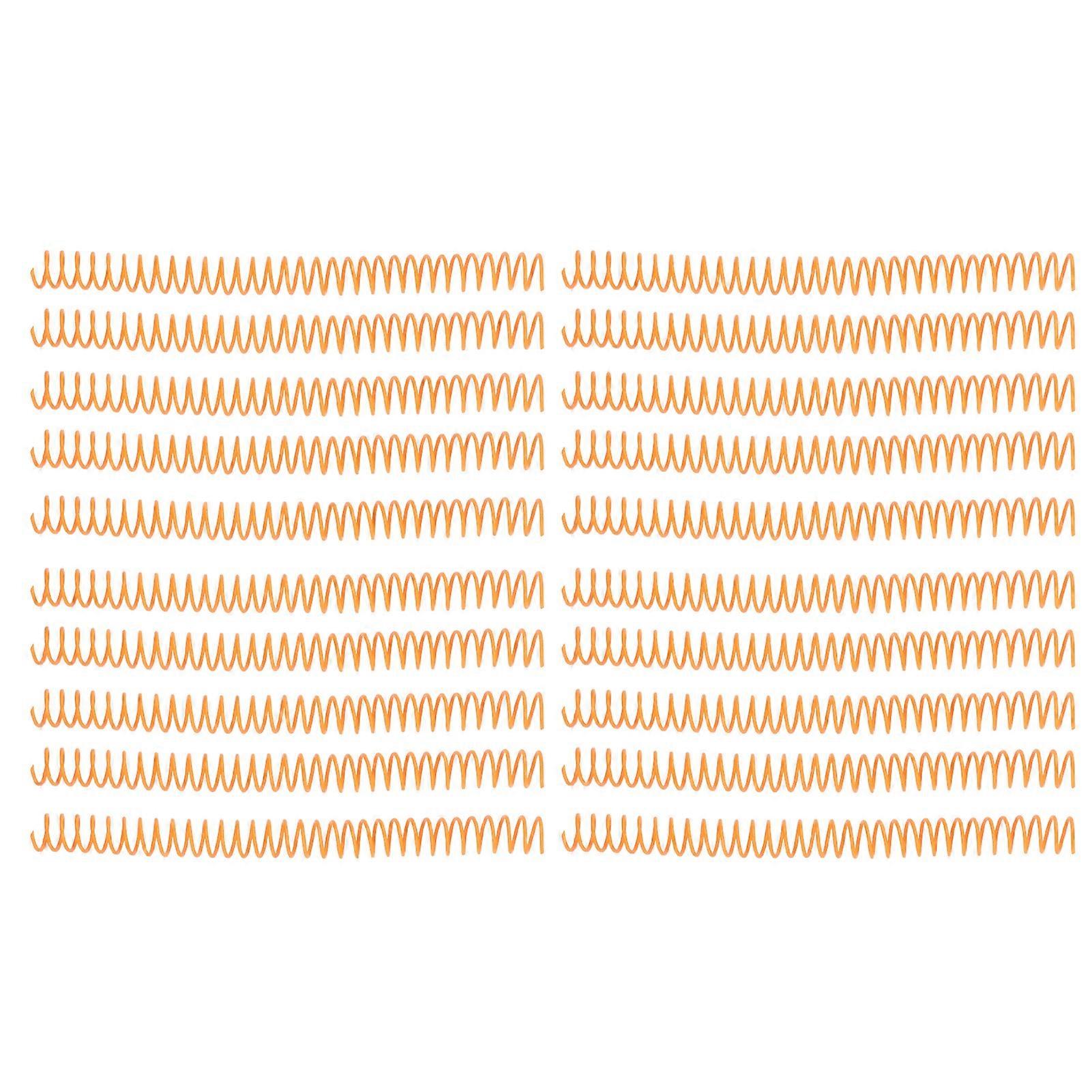 20Db műanyag spirál kötőtekercs 19mm 3/4in ID 30 lyukú spirálok A4-hez A5 notebook narancssárga YEMAA