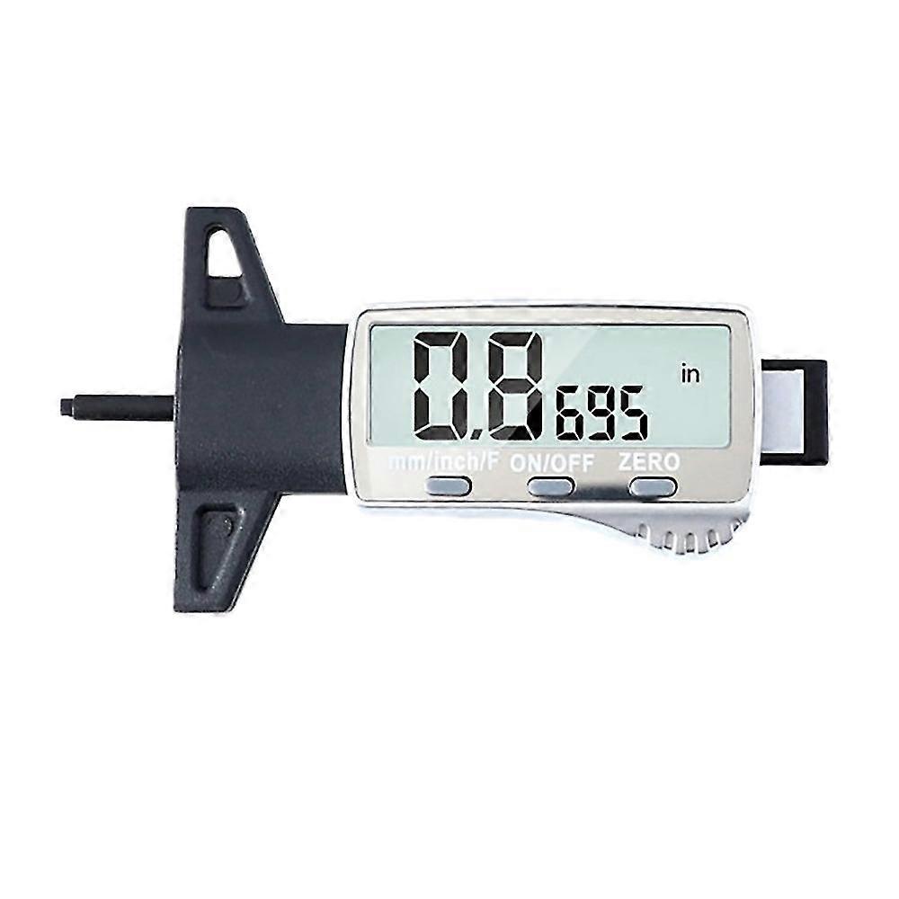 Metric/inch/fraction Big Lcd Display Caliper Wheel Tread Depth Meter