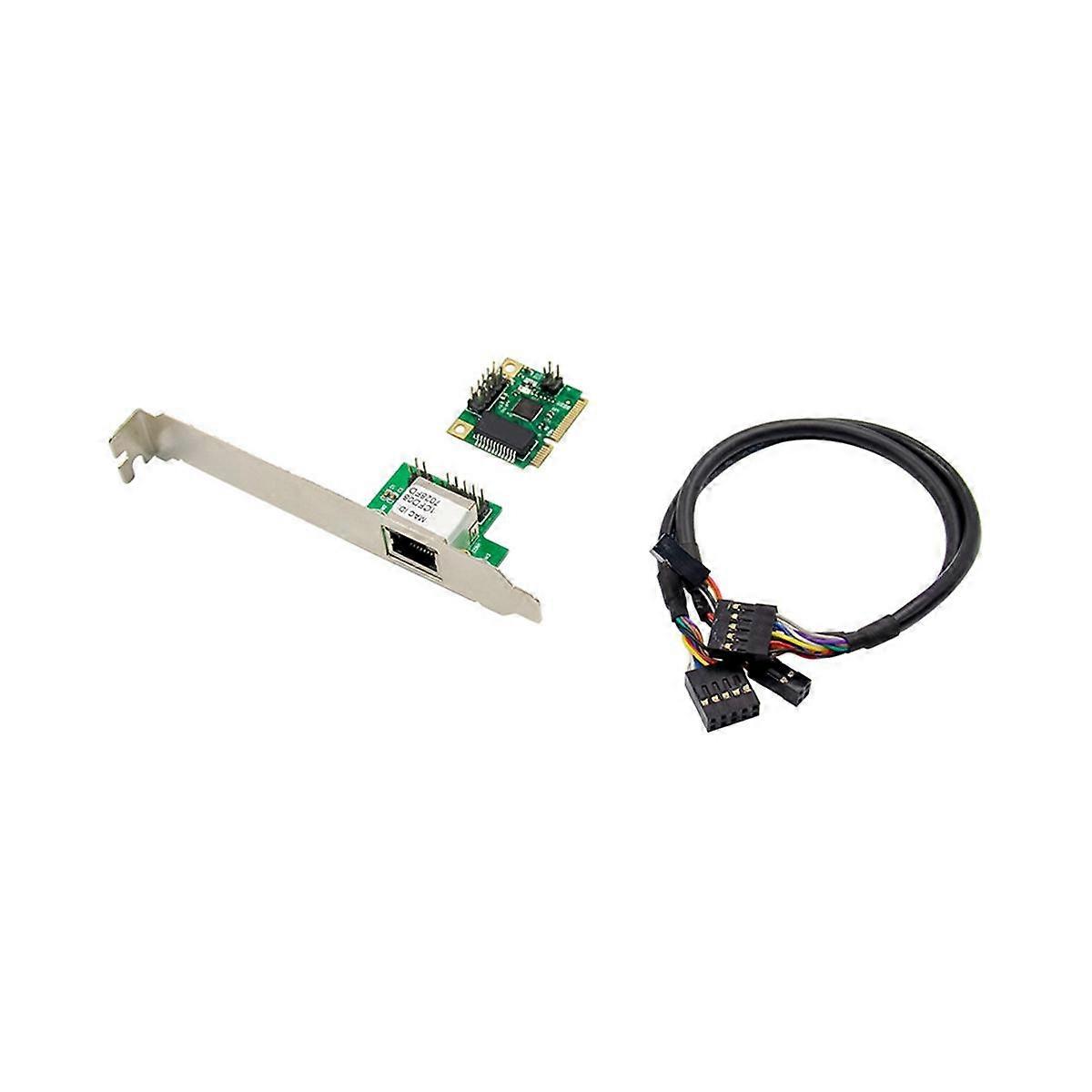 2.5Gb Network Card 2500Mbps Gigabit Ethernet Card Lan Adapter 1 Port RJ45 Mini PCIe Network Adapter for PC Desktop