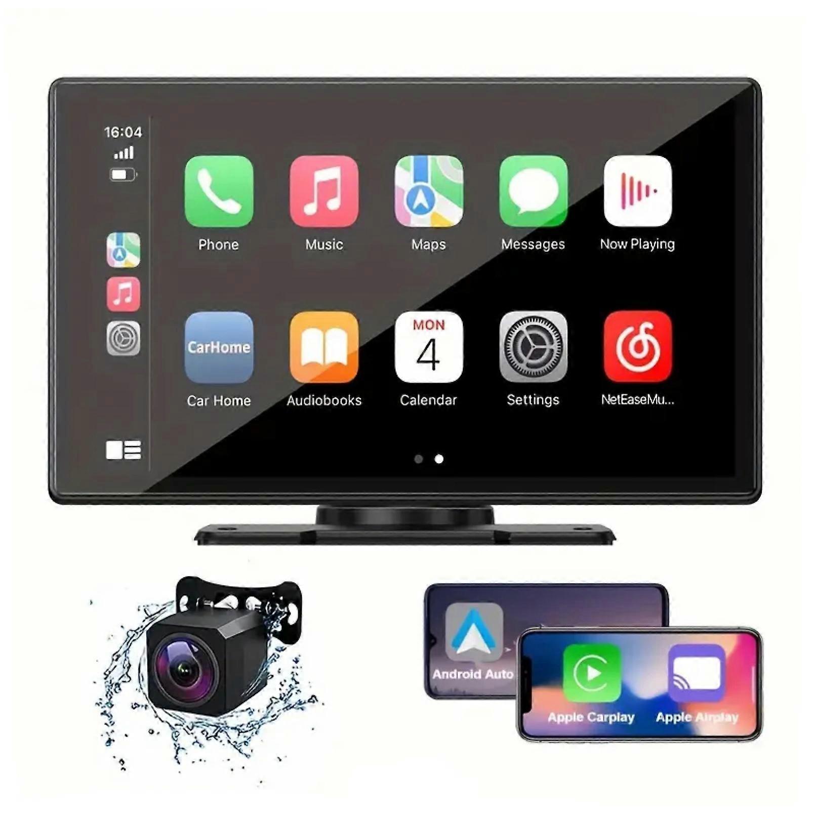 9 inch HD 1080P Touch Screen Wireless Carplay / Android Auto Voice Control Car Navigation With Backup Camera