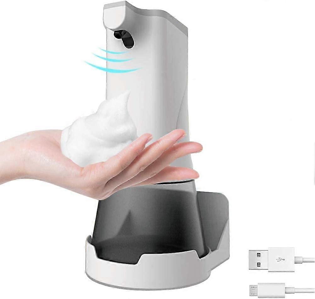 LINJOU Automatic Touchless Foaming Soap Dispenser, Hand Sanitizer Dispenser Wall Mounted Infrared Motion Sensor,White