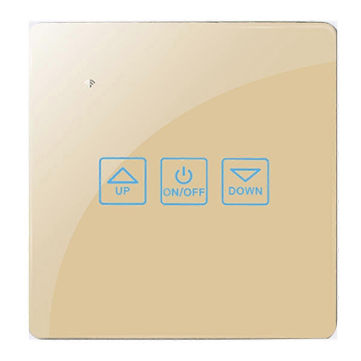 Fan Speed Control Touch Switch Wifi Smart Deluxe Crystal Panel Switch Tuay App Remote Control 90V 2