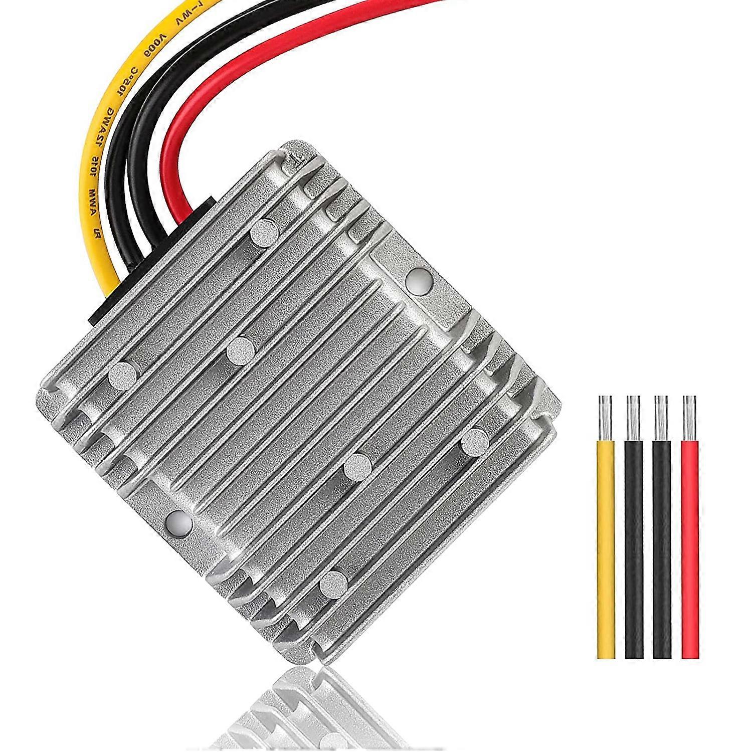 Voltage Reducer Converter DC 24V Step Down to DC 12V 30A 360W Golf Cart Voltage Regulator Waterproof Power Adapter