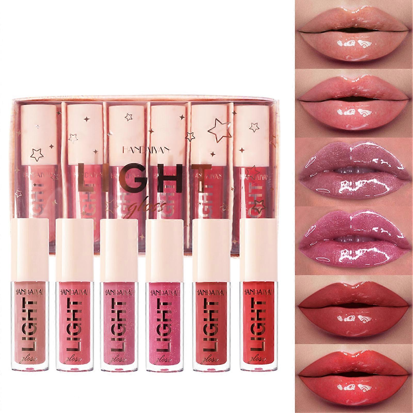 Mirror Water Gloss Lip Glaze Portable High Pigmented Moisturizing Lipstick for Wedding Party