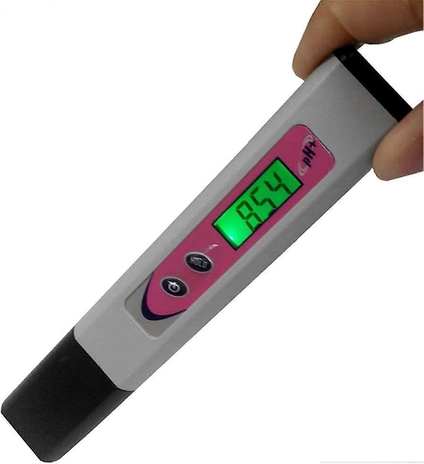Water Quality Test Counter Digital Display Button Ph Test Pen High Precision Ph Pen  Water Quality Testing (color: Gray, Size: 147x27x8mm)